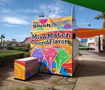 las vegas custom signs kiosk wrap 1 Q2
