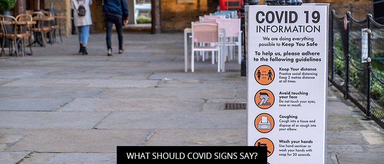What Should COVID Signs Say?